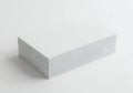 A white rectangular object on a plain white background Royalty Free Stock Photo