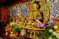 Shrine for Tibetan Mongolian Buddhist with ornate idols