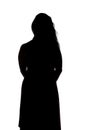 Image of silhouette curvy woman Royalty Free Stock Photo