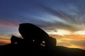 Image of silhouette man praying Royalty Free Stock Photo