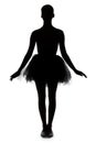 Image - silhouette of young ballerina