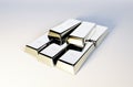 Image of silver bars Royalty Free Stock Photo