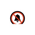 Silence Notifications, No Bell Icon, Mute Symbol Royalty Free Stock Photo