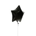 Image of single big black star latex balloon for birthday or wedding party Royalty Free Stock Photo