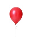 Image of single big red latex balloon for birthday party Royalty Free Stock Photo