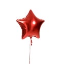 Image of single big red latex balloon for birthday party Royalty Free Stock Photo