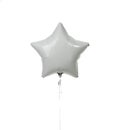 Image of single big white star latex balloon for birthday or wedding party Royalty Free Stock Photo