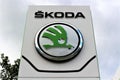 An image of a skoda logo - Bielefeld/Germany - 07/23/2017