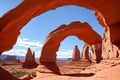 Skyline Arch, Arches National Park, Utah, USA made with Generative AI Royalty Free Stock Photo