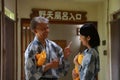 A smiling couple in a yukata