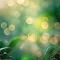 The image is a soft-focus, bokeh-filled photograph featuring an abstract representation of nature. Royalty Free Stock Photo