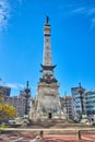 Soldiers and Sailors Monument in downtown Indianapolis, Indiana Royalty Free Stock Photo