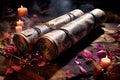 Spell Books and Scroll magical fairytale world