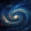 Image of a spiral galaxy in space Royalty Free Stock Photo
