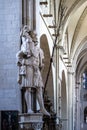 Statue Saint Christopher in Dom St. Paul in Muenster, Germany
