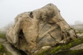 Image of stone in Andes mountain in Lima Peru. Nature, trekking time.