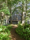 Vertical picture of the National Shrine of Saint Therese, Juneau, Alaska Royalty Free Stock Photo