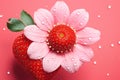 Strawberry summer floral Photo, Cottagecore simple living
