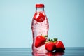 Strawberry water bottle Photo, Cottagecore simple living