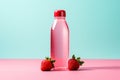 Strawberry water bottle Photo, Cottagecore simple living