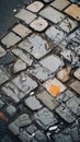 an image of a street that is covered in cobblestones