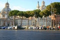 Image with a street in the historical center of Rome.