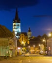 Image of streets of Sibiu with view of Cathedral