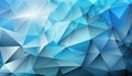 Sky Blue Lowpoly Geomtric Triangle Textured Background | Generative AI Royalty Free Stock Photo