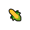 Simple Corn Cob Icon Illustration Royalty Free Stock Photo