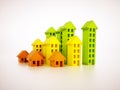 Image of stylized real estate graph Royalty Free Stock Photo