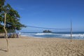 Surfing boards. Caribbean coast, Costa Rica. Royalty Free Stock Photo