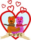 Image of sweet couple of bears