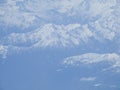 Swiss Alps aerial view