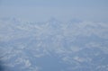 Aerial view of the Swiss Alps