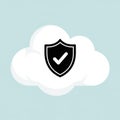 The image symbolizes secure cloud computing or data protection Royalty Free Stock Photo
