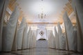 An image of tables setting at a luxury wedding hall Royalty Free Stock Photo