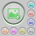 Image tagging push buttons