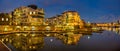 Bristol Dockside at night Royalty Free Stock Photo