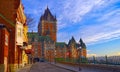 Early morning view of the ChÃÂ¢teau Frontenac, Quebec City, Quebec, Canada Royalty Free Stock Photo