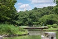 Japan Tokyo Public Park Bridge River Royalty Free Stock Photo