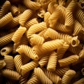 image of Tasty raw pasta close up generative AI