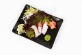 Image of tasty sashimi with ostopus Royalty Free Stock Photo