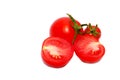 Tomatoes with white background