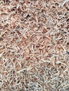 image of the texture of chopped wood dust left over from cutting down trees Royalty Free Stock Photo