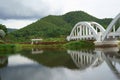 Image of The Tha Chomphu Railway Bridge or White Bridge