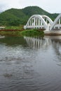 Image of The Tha Chomphu Railway Bridge or White Bridge