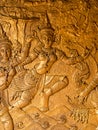 The image of thai fine art on temple door