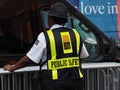 Image of a Times Square Alliance public safety officer. Royalty Free Stock Photo