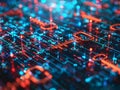 Abstract Encryption Keys Symphony Digital Art Background Illustration