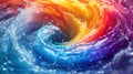 Vibrant Swirl of Colors